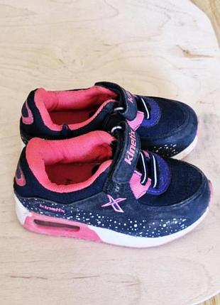 Кроссовки для девочки размер 23 стелька 14,5 см kinetix на девочку на липучках