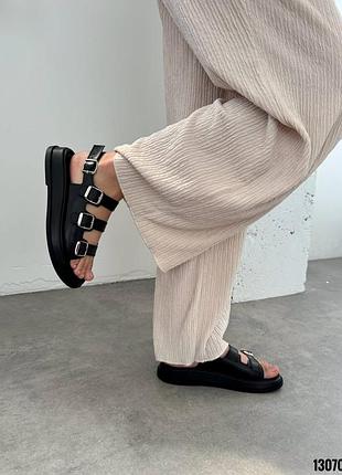 Босоніжки 13071, р.36,37,38,40, натуральна замша, чорний