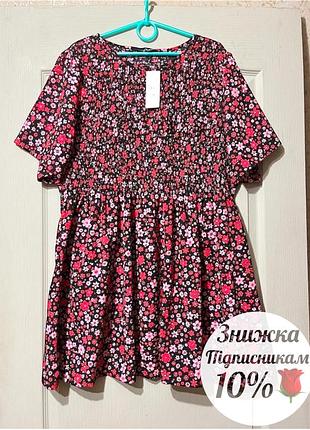 Новое платье, туника в цветы 58-60 (15)