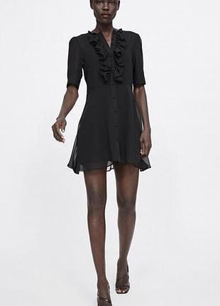 Платье шифоновое zara, размер м