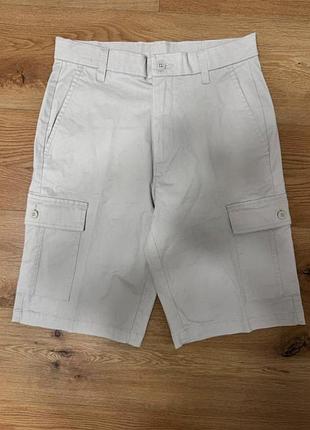 Шорты. карго бежевые мужские dunnes regular, размер s.