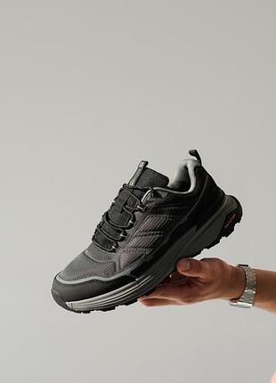 Кроссовки мужские термо влагостойкие 590360 черные серые