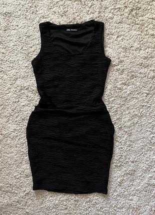 Черное платье zara