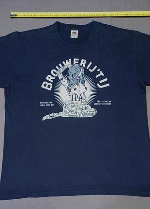 Плечі 56 см fruit of the loom  футболка brouwerij'tij size  xl