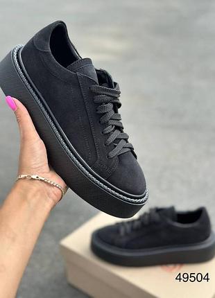 Кеди жіночі натуральна замша