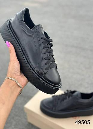 Кеди жіночі натуральна шкіра