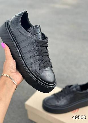 Кеди жіночі натуральна шкіра