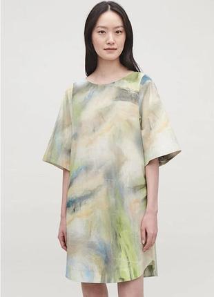 Якісна котонова сукня вільного крою від бренду соs, розмір eur 44