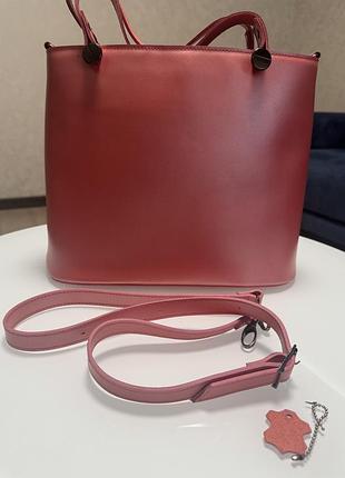 Сумка з натуральної шкіри. італія