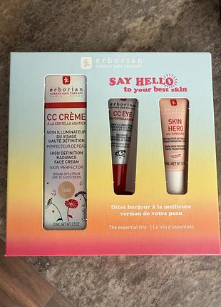 Набір erborian cc clair + cc eye+skin hero crème