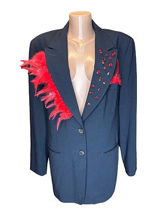 Кастомізований upcycled вовняний (43%) піджак fabiani