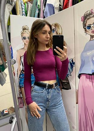 Укороченный лонгслив