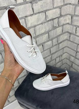 Кеди жіночі натуральна шкіра