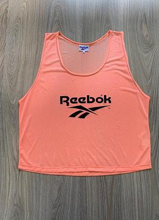 Мужская винтажная сетчатая майка манишка футбольная с принтом reebok
