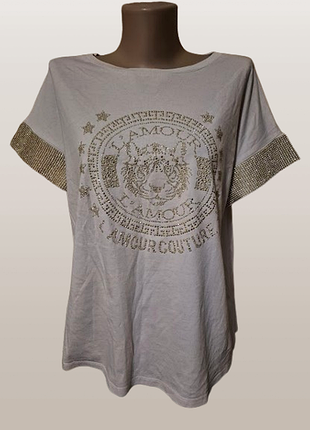 🧡🧡🧡красивая женская футболка в стразах river island🧡🧡🧡