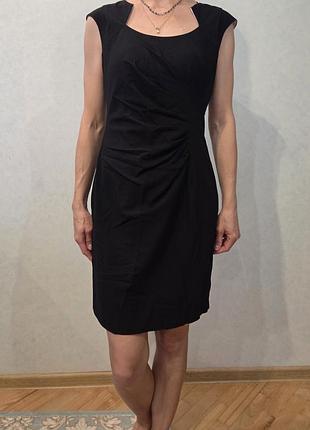 Праздничное черное платье calvin klein