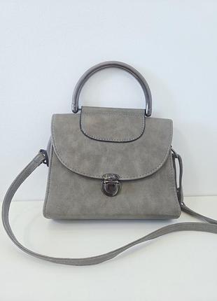 Сіра жіноча сумка
