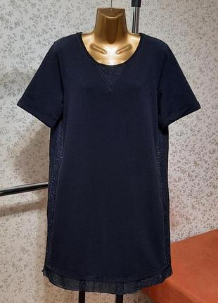 Платье-футболка le comte р. eur 42 хлопок трикотаж с карманами