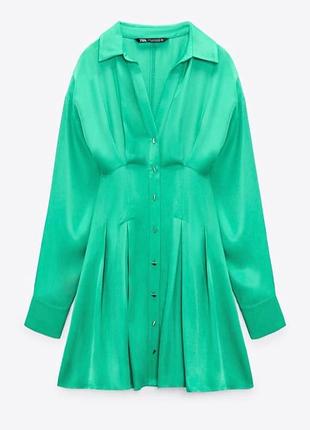 Зелене плаття zara 5