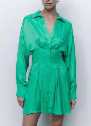 Зелене плаття zara