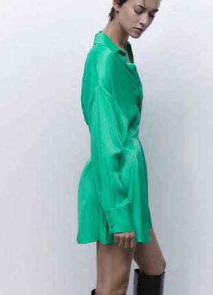 Зелене плаття zara 3