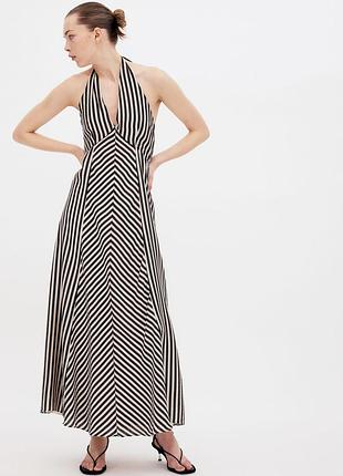 Довга сукня з  глибоким v-подібним вирізом h&m - 36