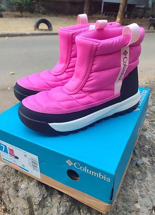 Новые подростковые сапоги снегоходы дутики ботинки columbia youth snowtrot mid оригинал из сша. 39 разм (25 - 25.5 см)