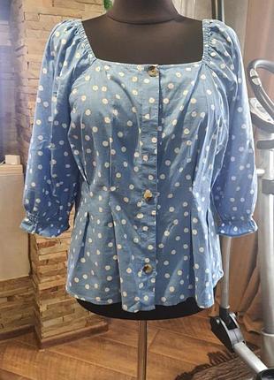 Блуза в горошок