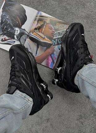 Кросівки adidas angeles jeans dark grey color black blue background