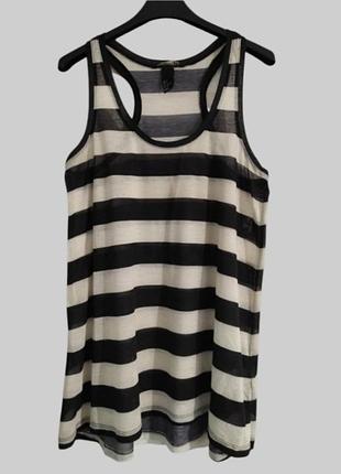 Полосатая майка - борцовка от бренда basiс h&м