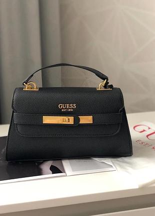 Сумка guess сумочка гес чорна біла беж