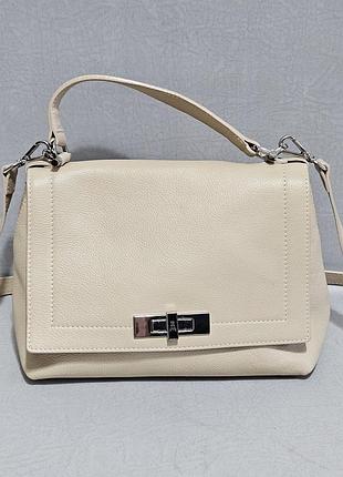 Кожаная сумка дорогого бренда patrizia pepe, оригинал