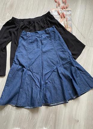 Красивая джинсовая  юбка marks & spencer