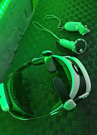 Galaxy fit 3 з кріпленням bobovr 3 pro. окуляри віртуальної реальності з кріпленням , кондиціонером та додатковою батареєю.4 фото