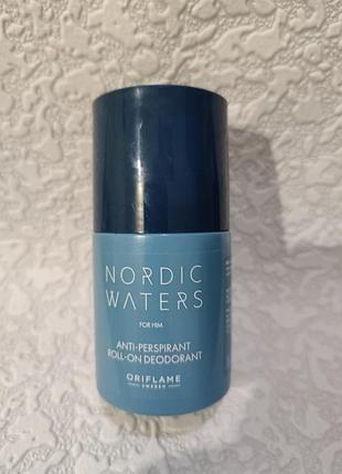 Мужской шариковый дезодорант-антиперспирант oriflame nortic water for her,50 мл