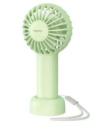 Вентилятор портативний ручний remax f33 mini pro  (з вбудованим акумулятором) зелений