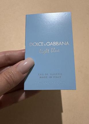 Пробник туалетної води dolce & gabanna light blue