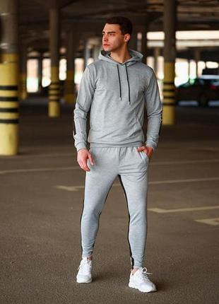 Спортивный костюм мужской весна-осень трикотаж двунитка cotton 80%