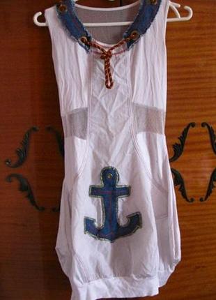 Летнее платье/сукня морская тематика