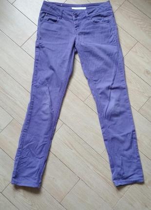 Фиолетовые джинсы джинсы брюки брюки брюки цветные стрейч стрейчевые джинс1 фото