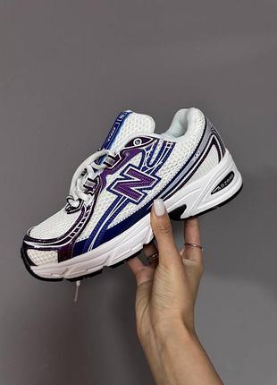 Кросівки new balance 740 white / purple metallic premium