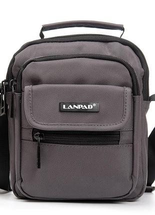 Сумка чоловіча планшет нейлон lanpad 18042 grey
