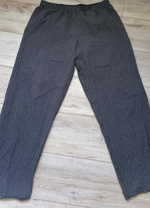 Штаны домашние пижамные черно серые мужские