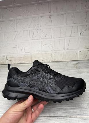 Классные черные кроссовки asics trail scout 3