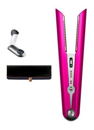 Выпрямитель для волос dyson hs03 refurbished европейская версия с oled-дисплеем, беспроводной, цвета черный/фуксия и медный/никель