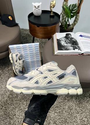 Мужские кроссовки asics gel-nyc gore-tex beige grey