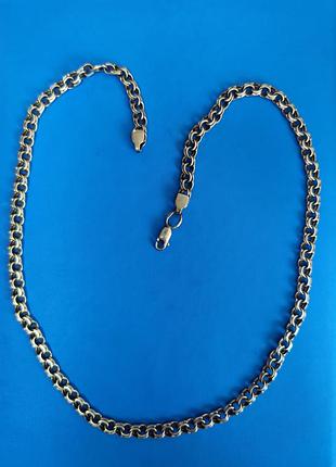 Серебряная цепочка бисмарк 47 см