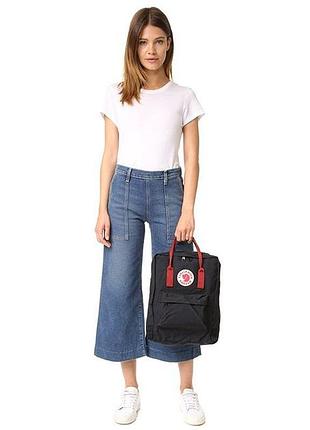 Городской рюкзак fjallraven kanken black-ox red 16л (23510.550-326)