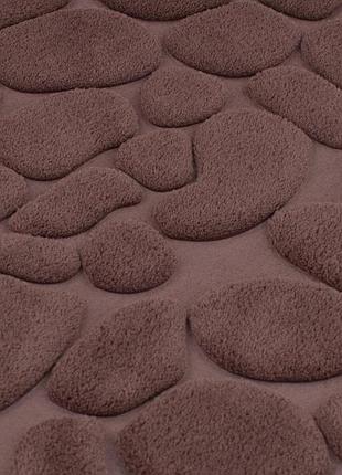 Trento coral velvet ground килимок для ванни коричневий