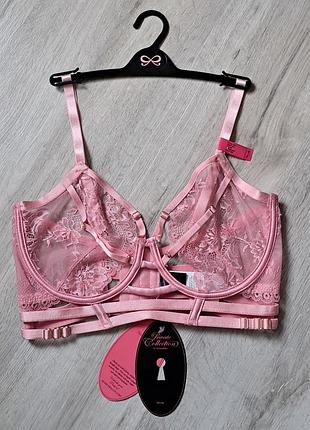 Бюстгальтер от hunkemoller private collection частная коллекция пудрового цвета 75f (75е)